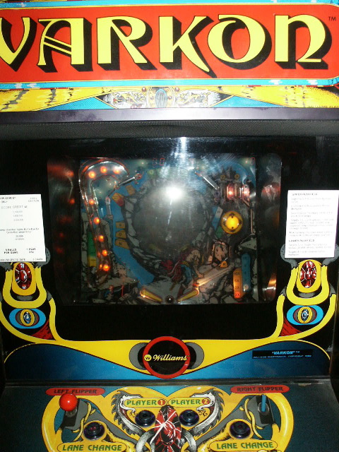 varkon pinball in a arcade game