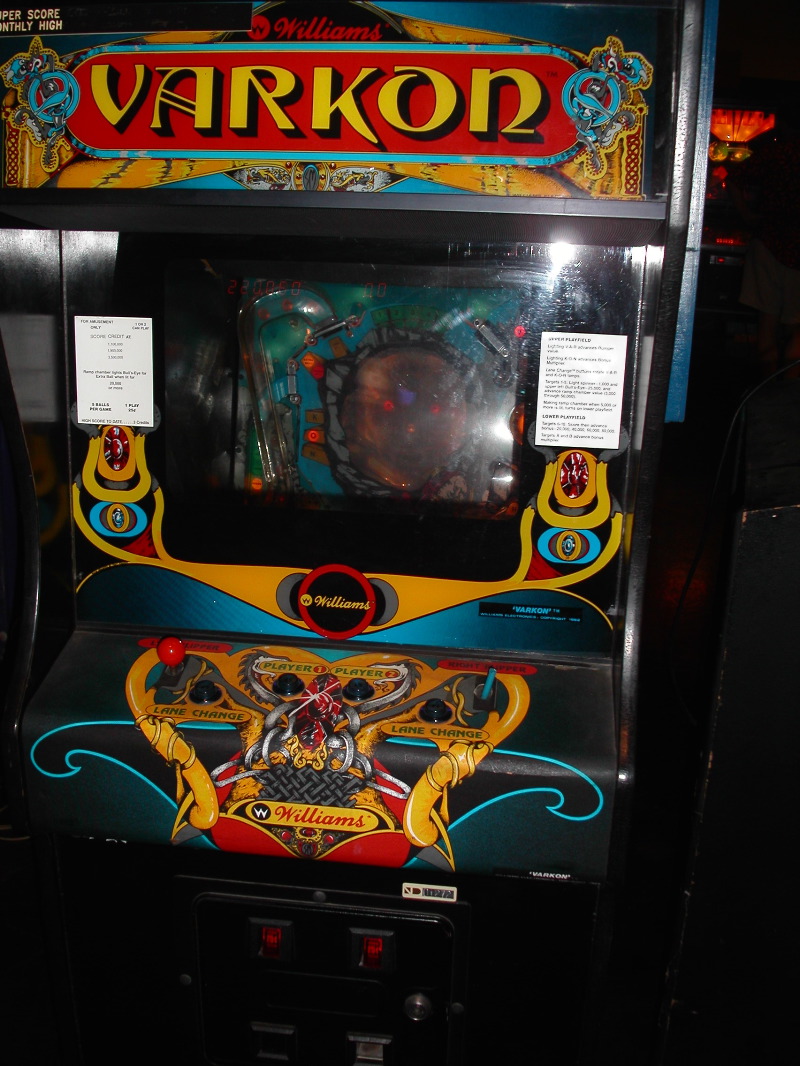varkon, upright pinball